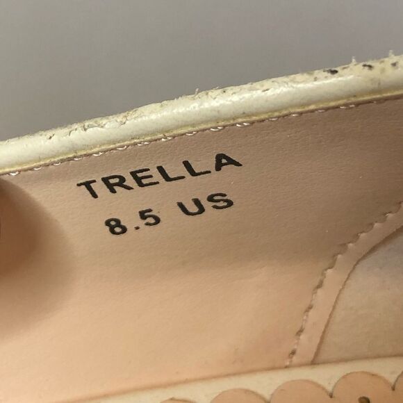 Madison black and white geo design peep toe heels - Picture 12 of 12